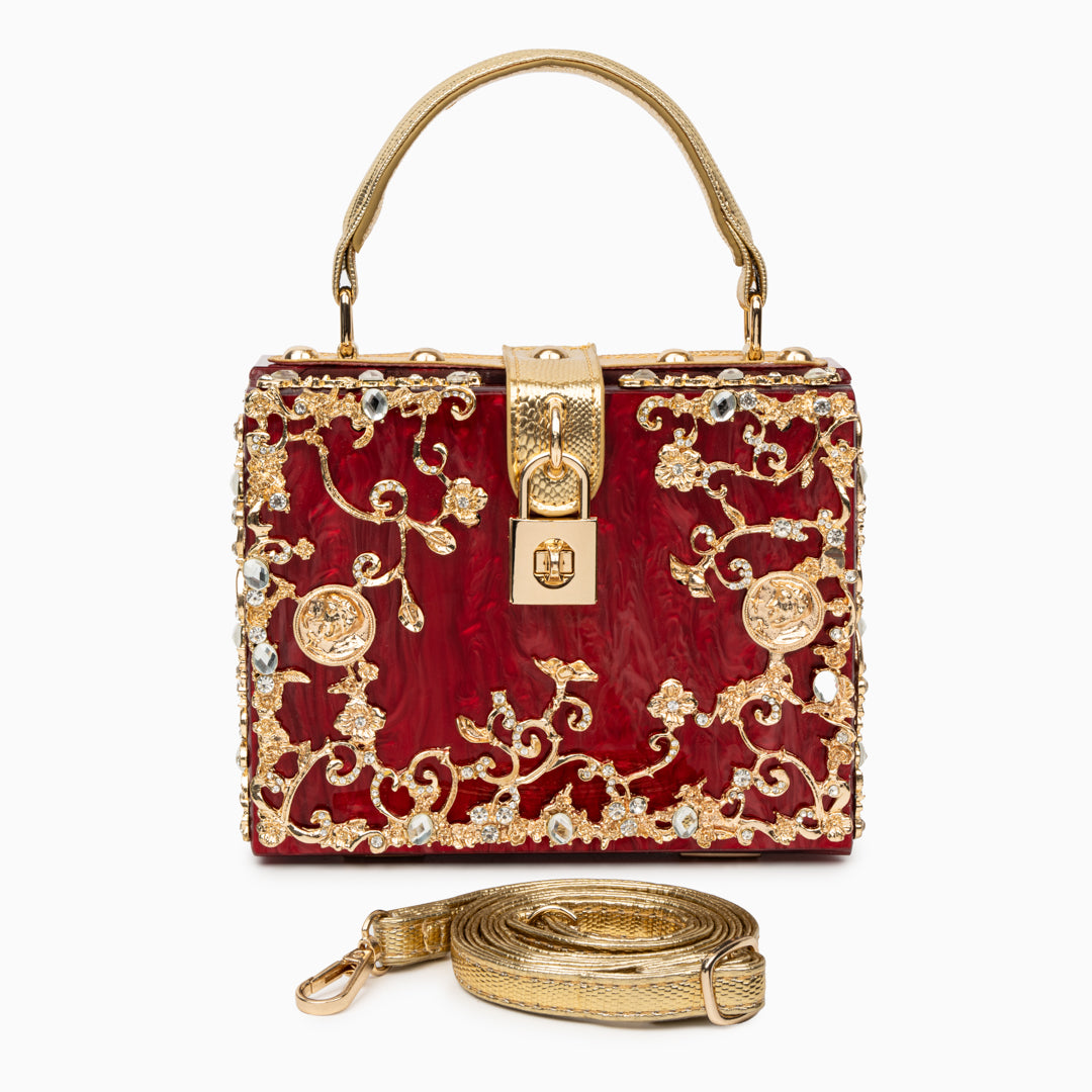 Petula | Torebka damska luksusowa mini z kryształkami elegancka