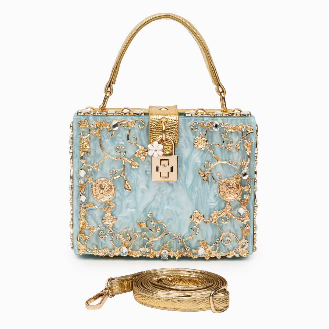 Petula | Torebka damska luksusowa mini z kryształkami elegancka