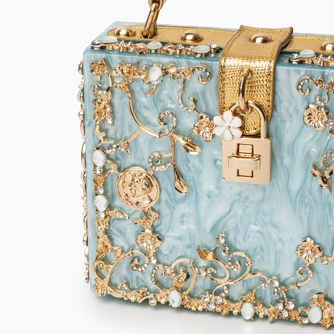 Petula | Torebka damska luksusowa mini z kryształkami elegancka