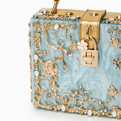 Petula | Torebka damska luksusowa mini z kryształkami elegancka