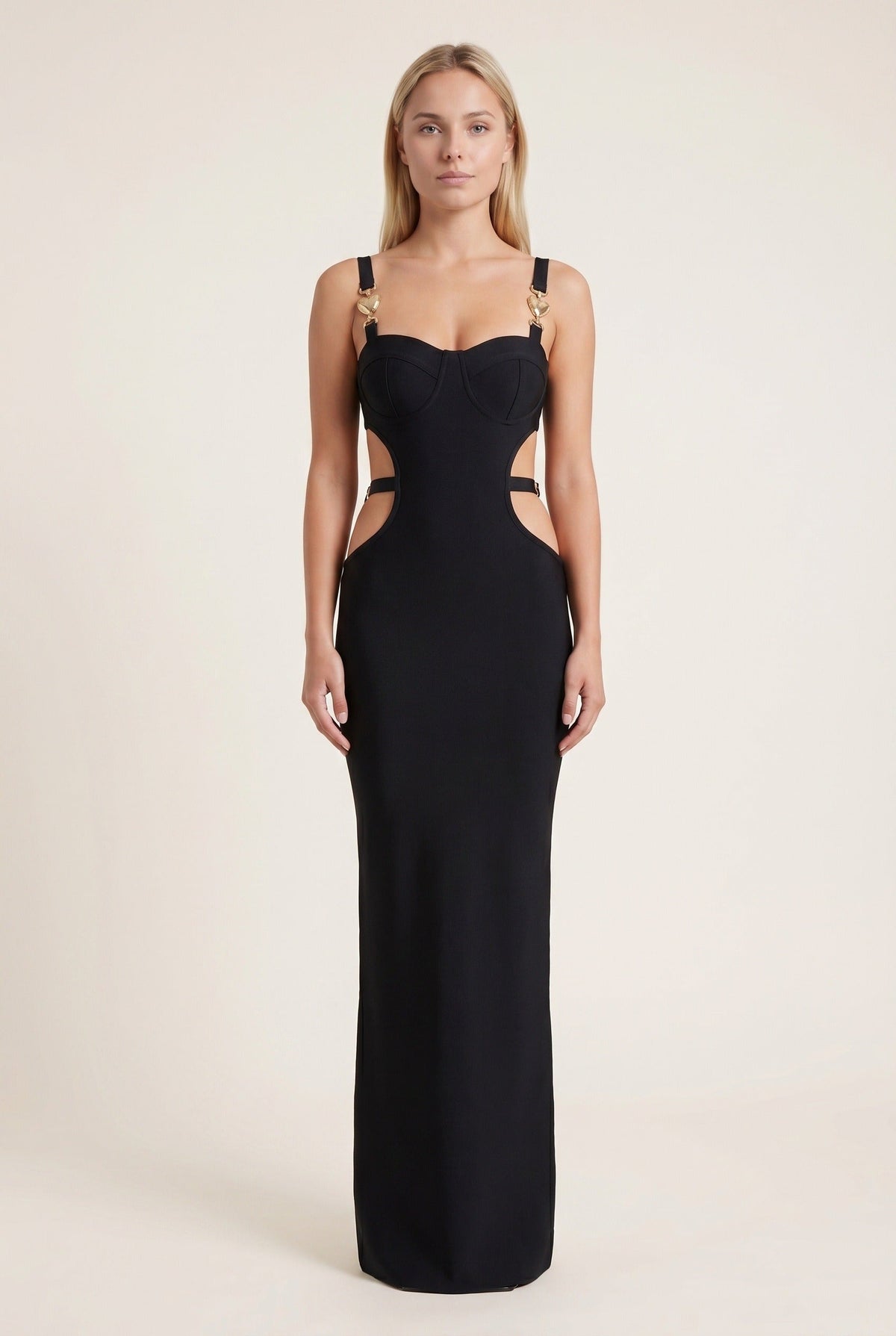 Jessica | Czarna suknia wieczorowa typu bustier dla kobiet