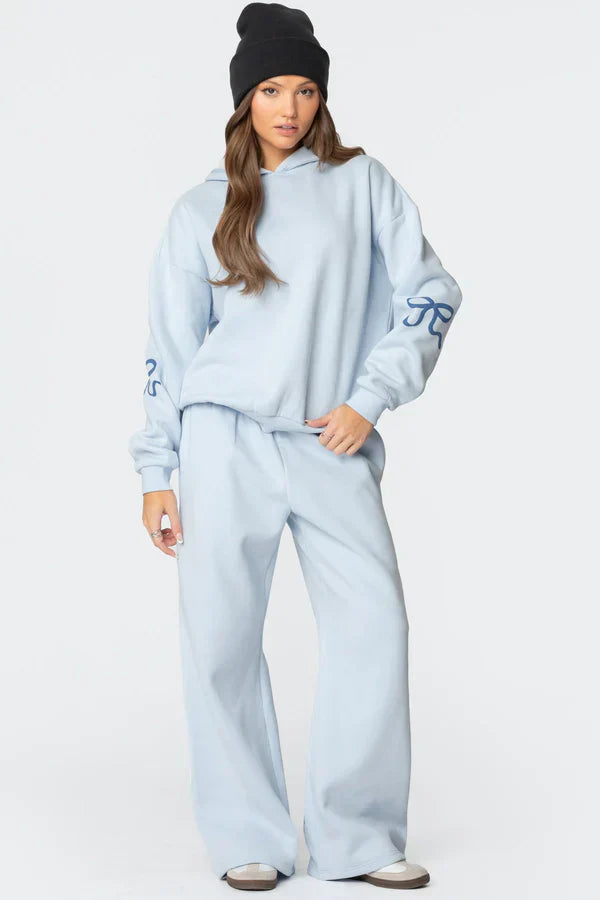 Delilah I Loungewear Niezbędny zestaw oversize'owej bluzy z kapturem i spodni