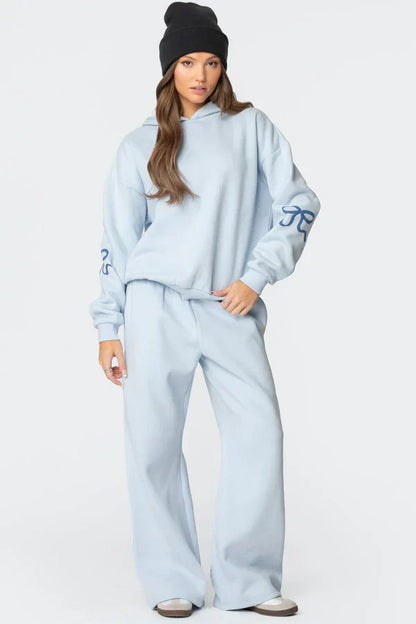 Delilah I Loungewear Niezbędny zestaw oversize'owej bluzy z kapturem i spodni