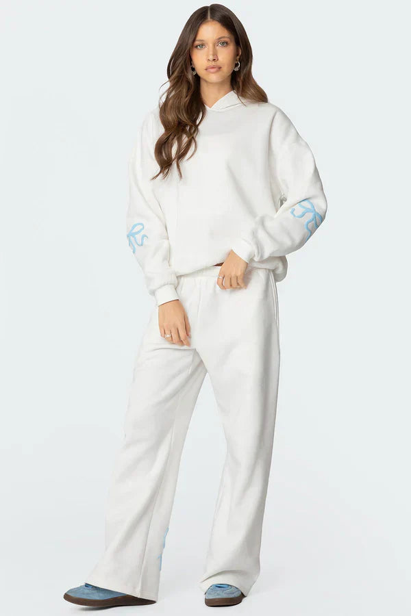 Delilah I Loungewear Niezbędny zestaw oversize'owej bluzy z kapturem i spodni
