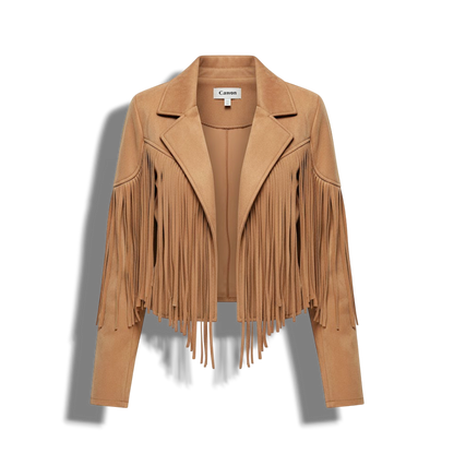 Nicki - Boho Kardigan z Frędzlami – Stylowy Kardigan z Otwartym Przodem