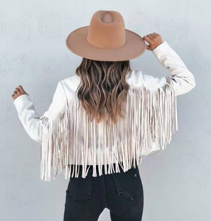 Nicki - Boho Kardigan z Frędzlami – Stylowy Kardigan z Otwartym Przodem
