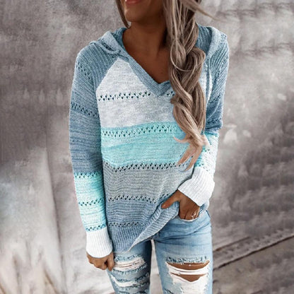 Aveline - Damski Sweter z Kapturem w Stylu Boho