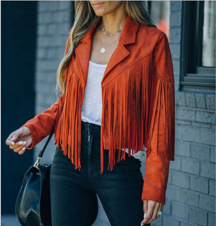 Nicki - Boho Kardigan z Frędzlami – Stylowy Kardigan z Otwartym Przodem