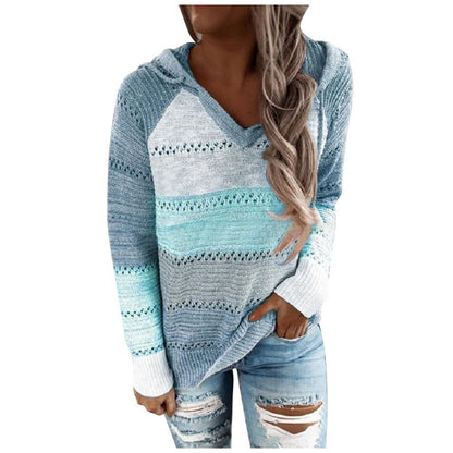 Aveline - Damski Sweter z Kapturem w Stylu Boho