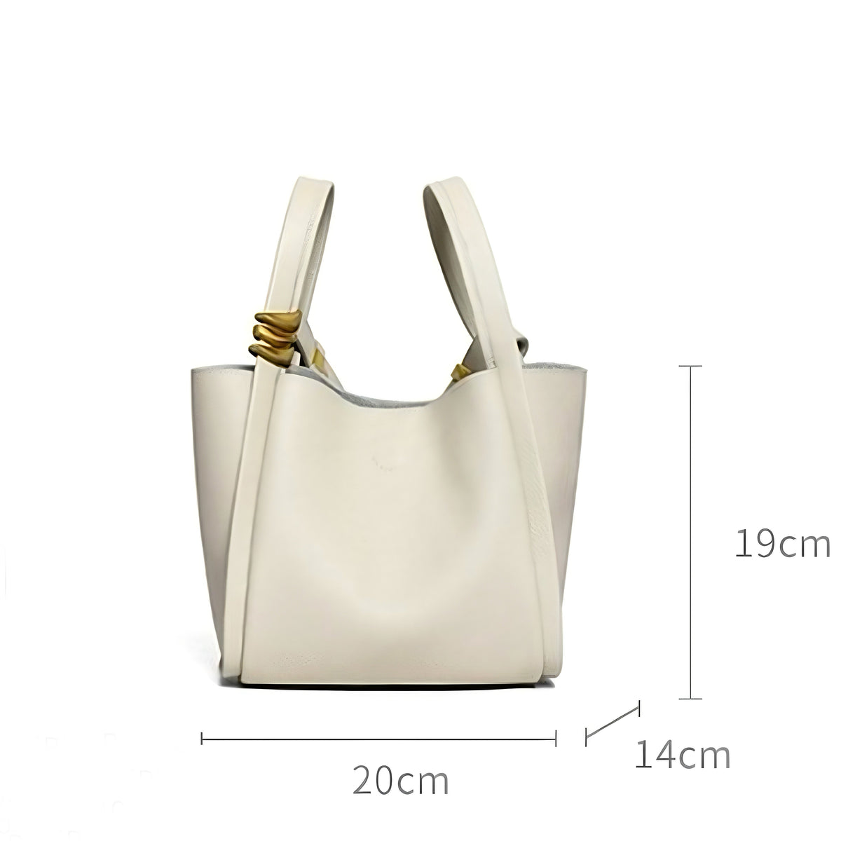 Laura | Skórzana damska torebka mini typu bucket crossbody