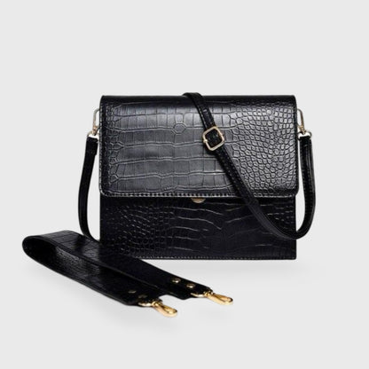 Carlene | Mała damska torebka crossbody ze skóry ekologicznej tłoczonej