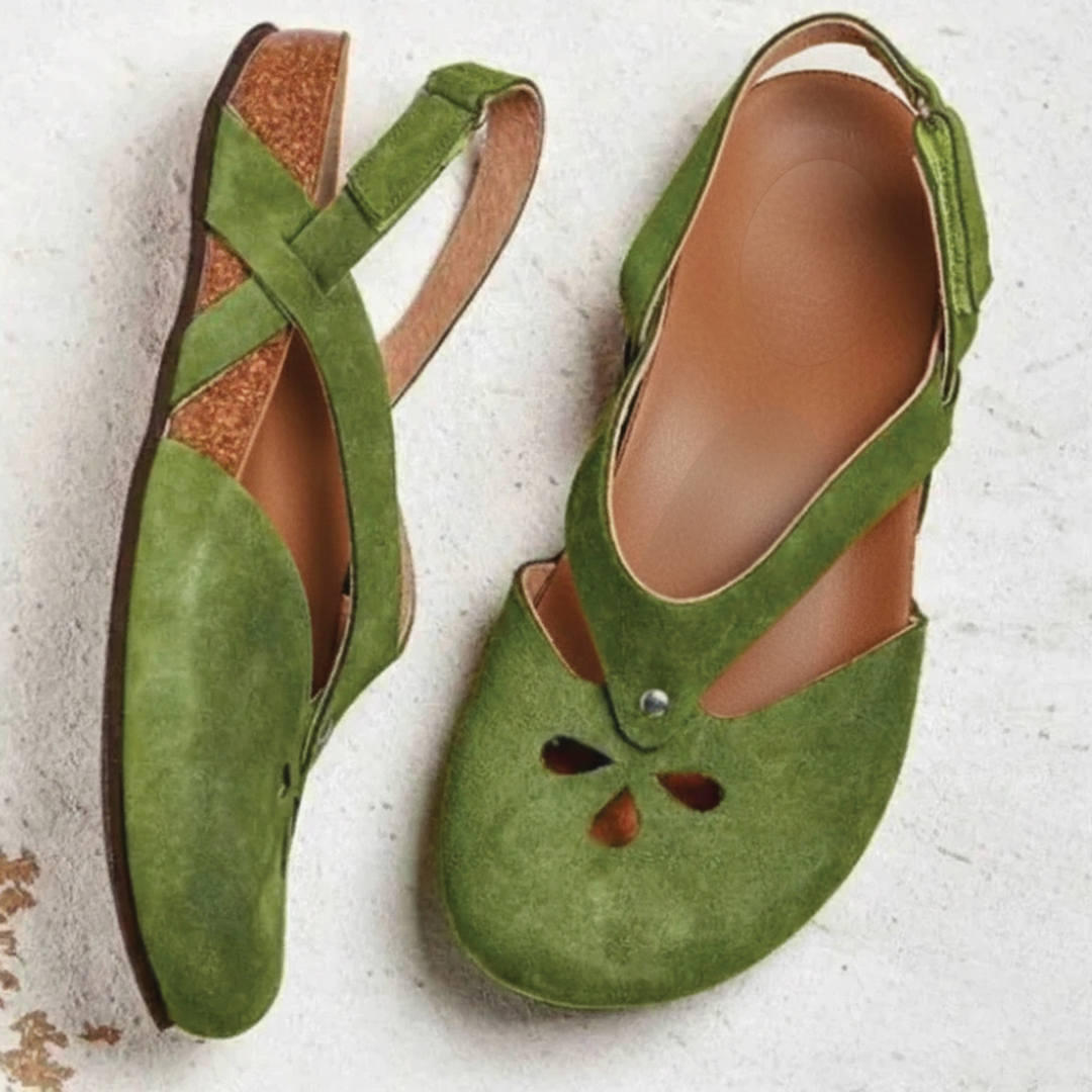 Joan | Sandały damskie z zabudowanym noskiem typu slingback, eleganckie i wygodne