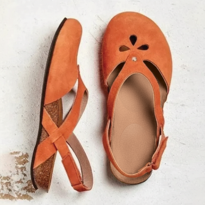 Joan | Sandały damskie z zabudowanym noskiem typu slingback, eleganckie i wygodne