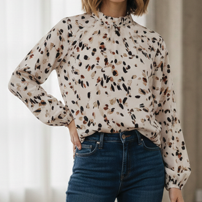 Sylvia | Bluzka damska vintage z falbanami, elegancka i romantyczna