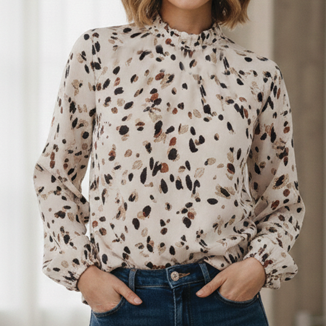 Sylvia | Bluzka damska vintage z falbanami, elegancka i romantyczna