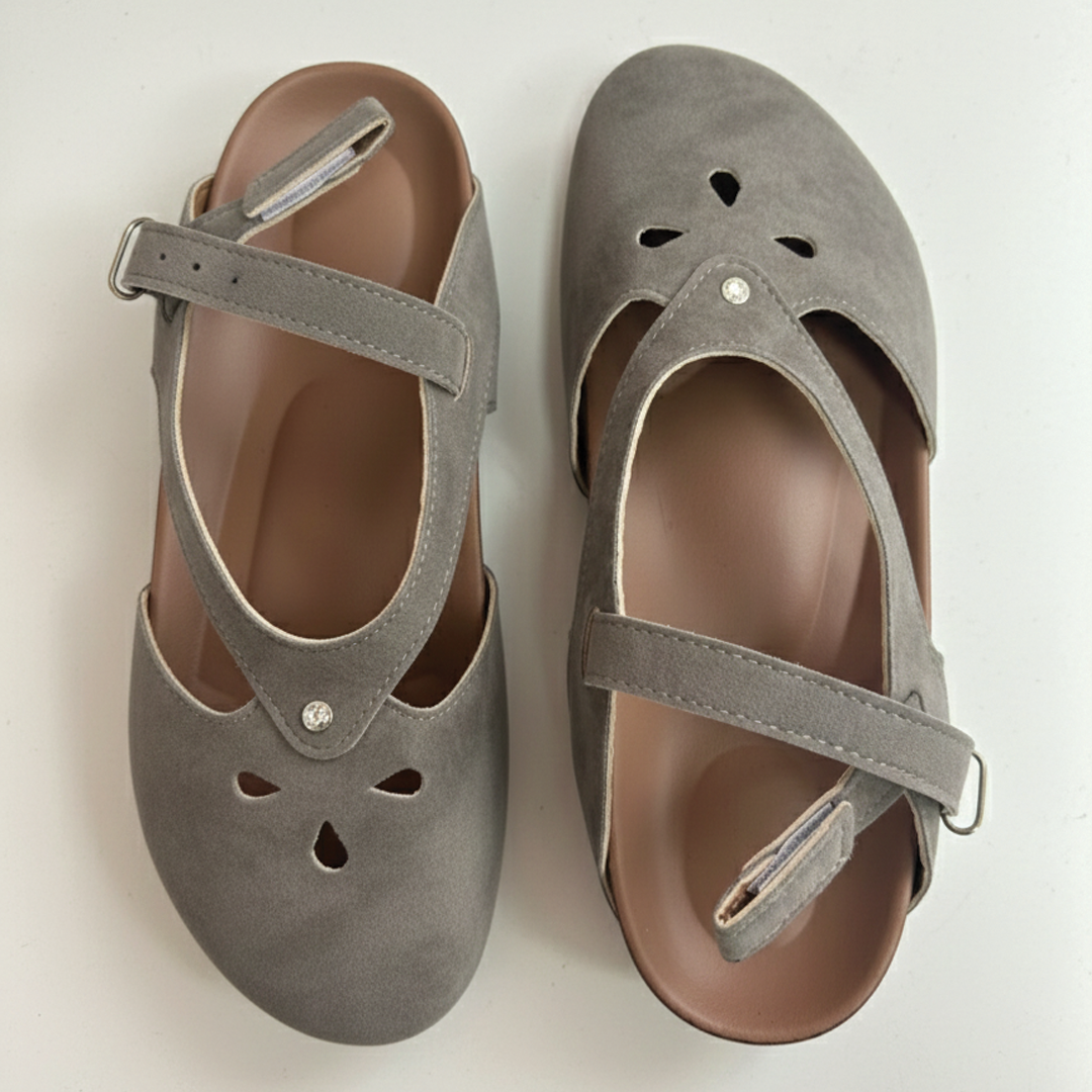 Joan | Sandały damskie z zabudowanym noskiem typu slingback, eleganckie i wygodne
