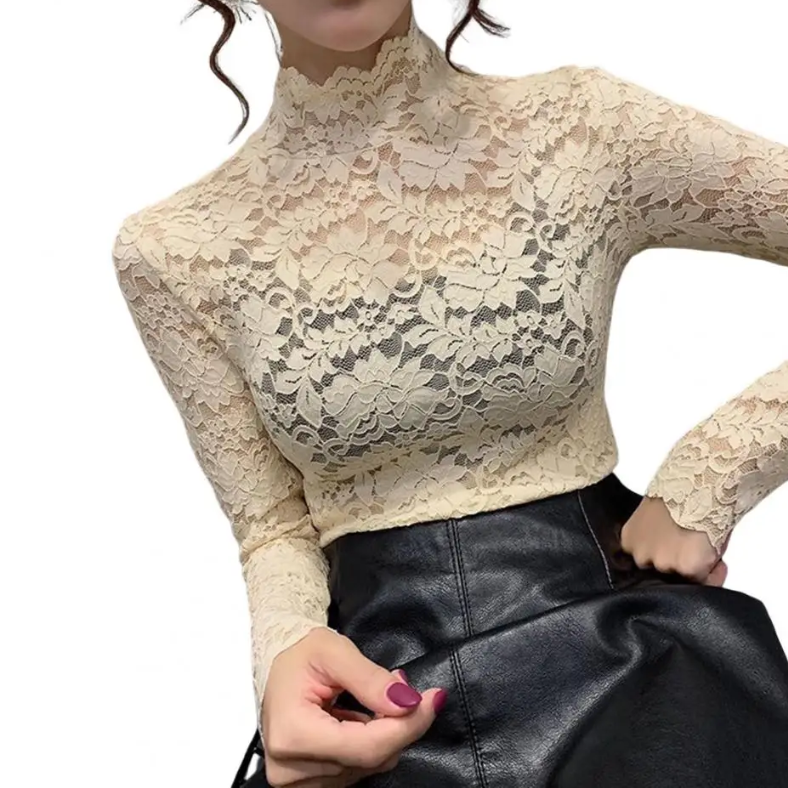 Penny I Elegancka bluzka damska z kwiatową koronką