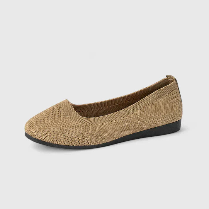 Kitty | Płaskie buty damskie z zaokrąglonym noskiem i siateczkową cholewką