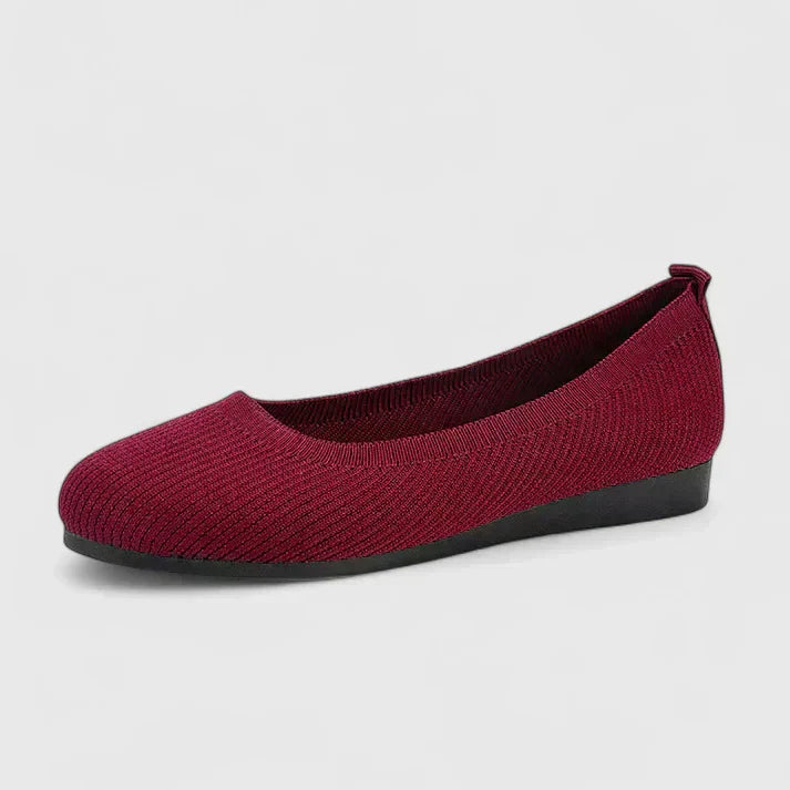 Kitty | Płaskie buty damskie z zaokrąglonym noskiem i siateczkową cholewką