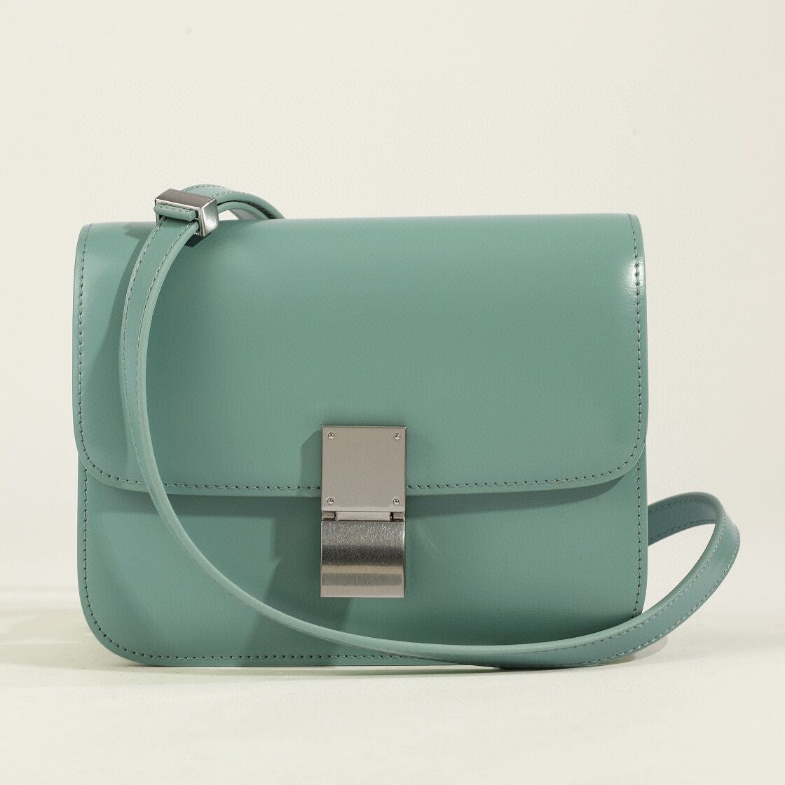 Blanche | Torebka damska skórzana na ramię minimalistyczna elegancka klasyczna