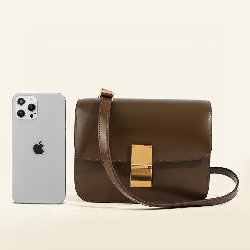 Blanche | Torebka damska skórzana na ramię minimalistyczna elegancka klasyczna