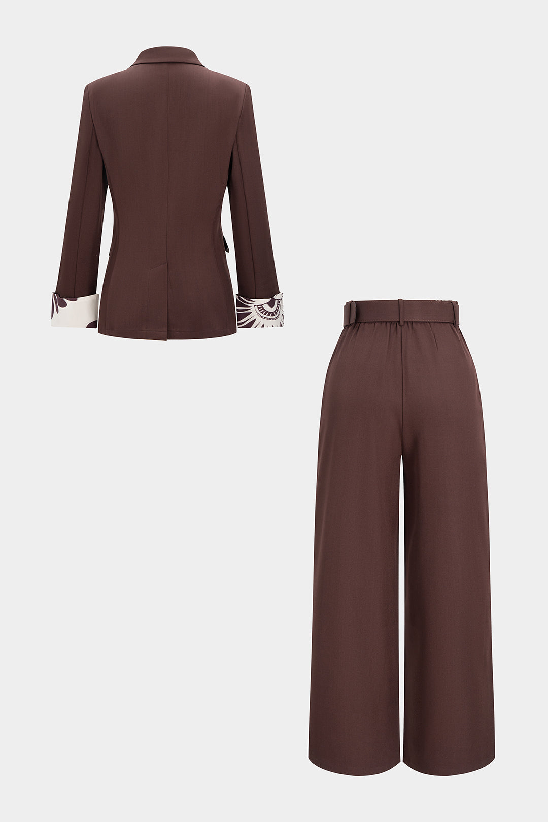Hazel | Komplet elegancki z marynarką i spodniami palazzo, szykowny nowoczesny