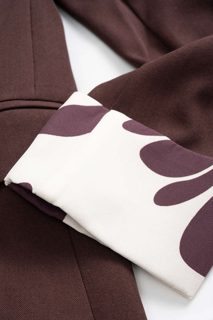 Hazel | Komplet elegancki z marynarką i spodniami palazzo, szykowny nowoczesny