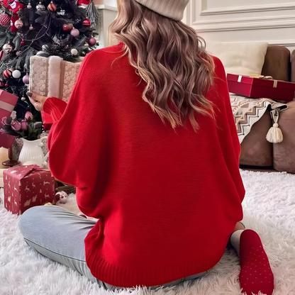 Becky – sweter damski z nadrukiem „Love” – zima