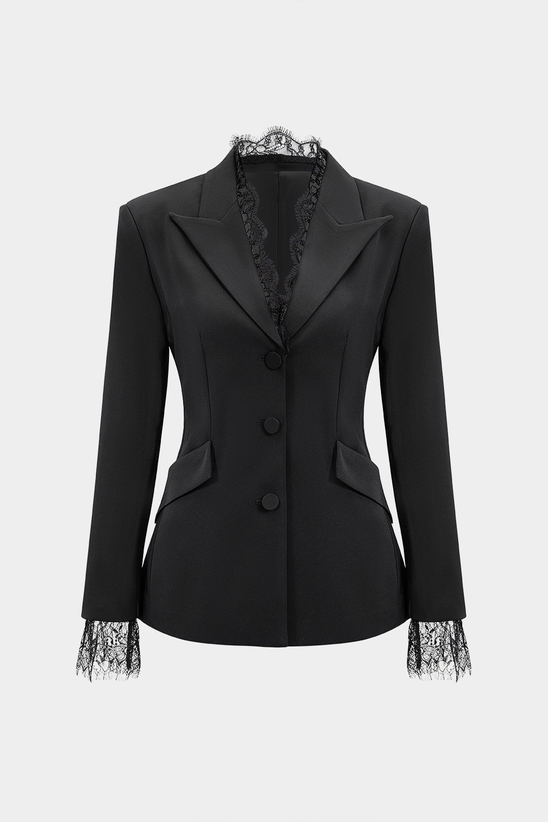 Agnes | Marynarka damska z koronkowymi detalami na mankietach, elegancka stylowa