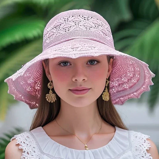Berenice | Kapelusz damski z koronką elegancki lekki letni stylowy