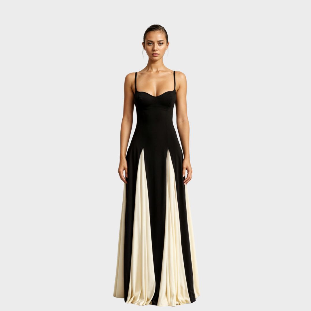 Cary | Damska elegancka sukienka maxi