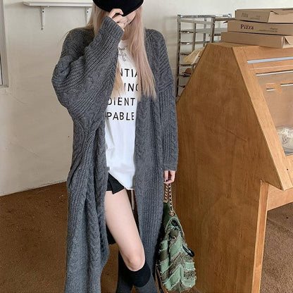 Ursula | Kardigan damski długi w stylu oversize, jesienno-zimowy