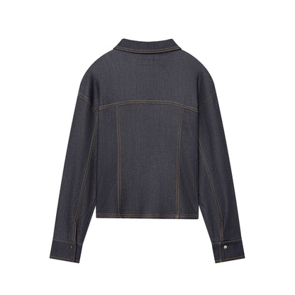 Clementine | Komplet damski z ciemnego denimu co-ord, stylowy i casualowy