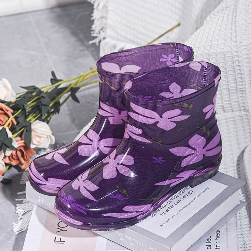 Eliza - Modne Kalosze – Modny Kolorowy Wzorzysty Design