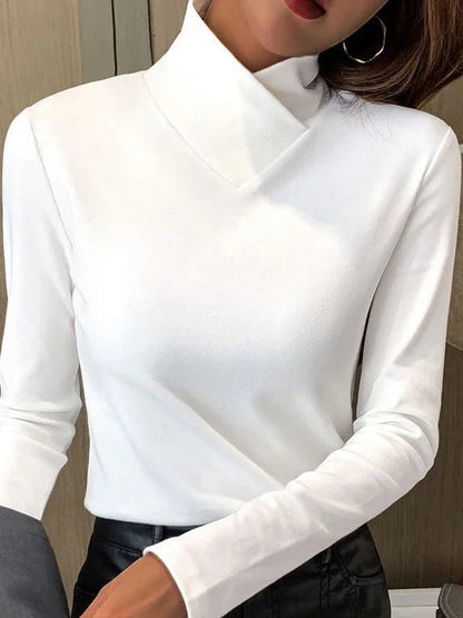Klara | Elegancki golf damski z wysokim kołnierzem