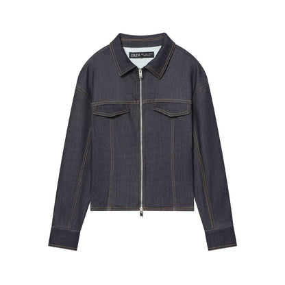 Clementine | Komplet damski z ciemnego denimu co-ord, stylowy i casualowy