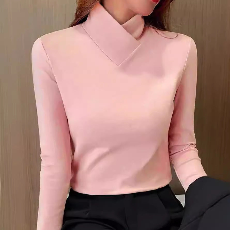 Klara | Elegancki golf damski z wysokim kołnierzem