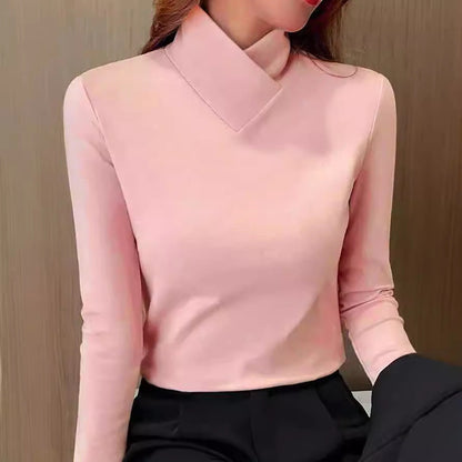 Klara | Elegancki golf damski z wysokim kołnierzem