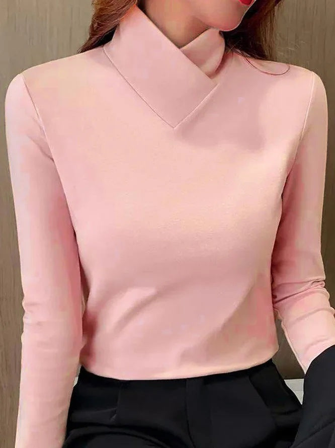 Klara | Elegancki golf damski z wysokim kołnierzem