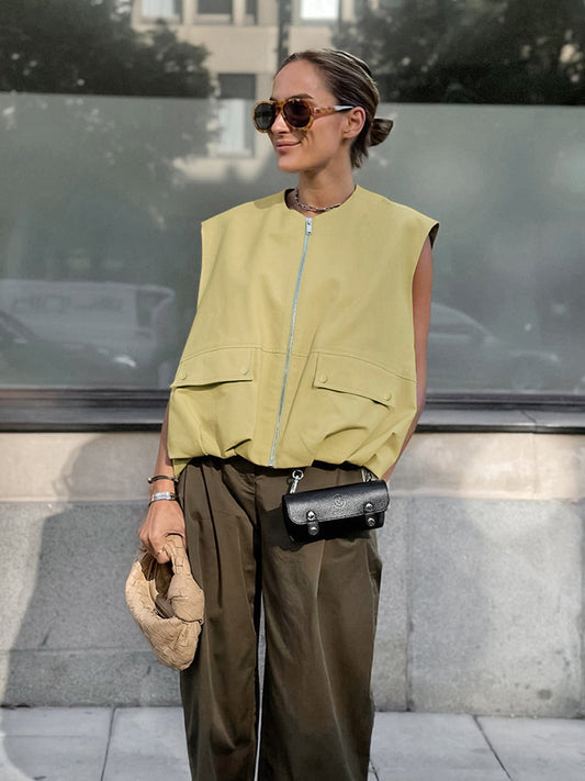 Iris | bezrękawnik damski z zamkiem, stylowy i casualowy kardigan/vest