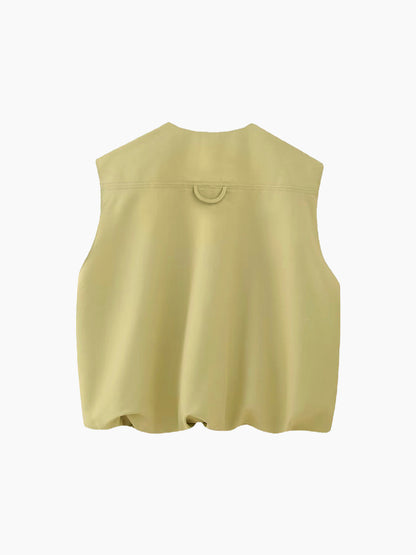 Iris | bezrękawnik damski z zamkiem, stylowy i casualowy kardigan/vest
