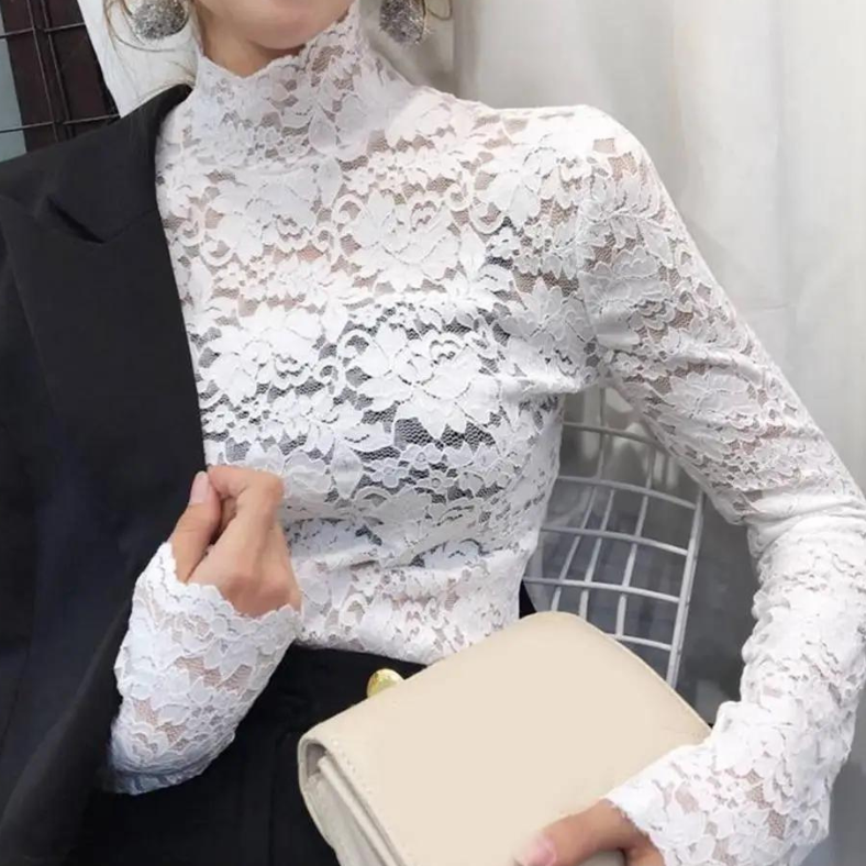 Penny I Elegancka bluzka damska z kwiatową koronką