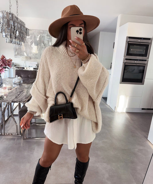 Luvira | Oversize’owy damski sweter z miękkiej dzianiny