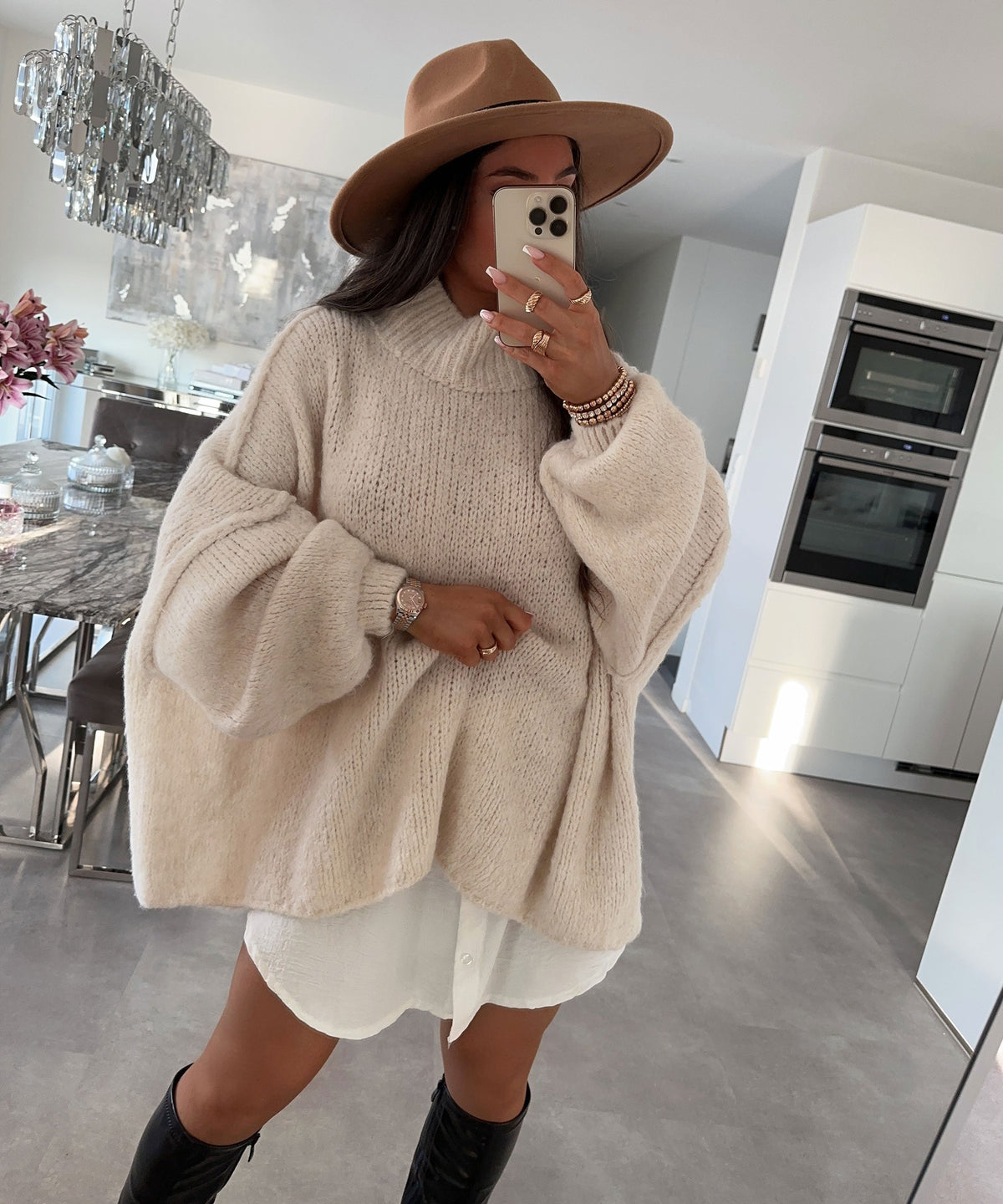 Luvira | Oversize’owy damski sweter z miękkiej dzianiny
