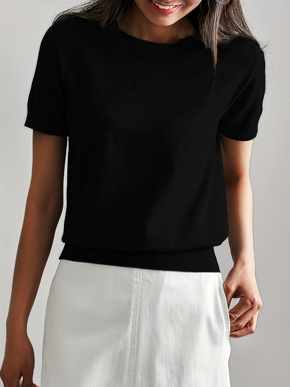 Ginny – sweter z dzianiny w stylu casual chic dla nowoczesnych kobiet – na każdą porę roku