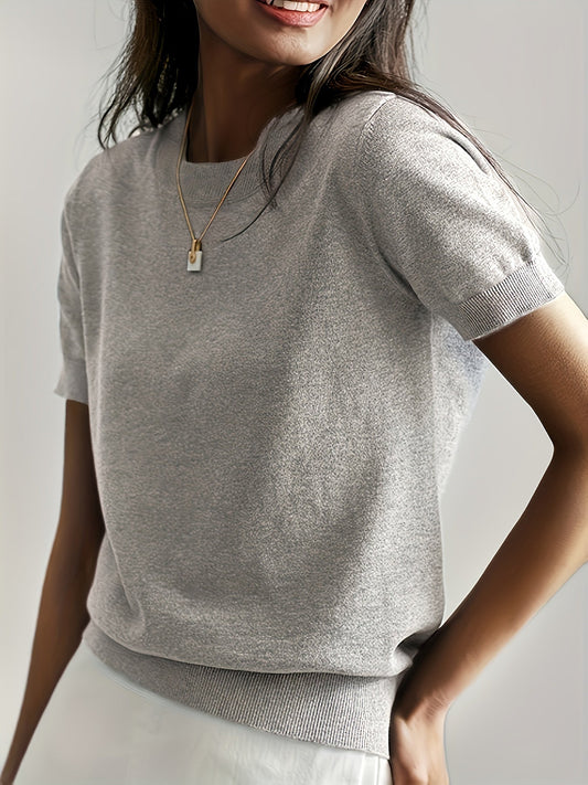 Ginny – sweter z dzianiny w stylu casual chic dla nowoczesnych kobiet – na każdą porę roku