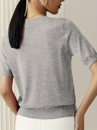 Ginny – sweter z dzianiny w stylu casual chic dla nowoczesnych kobiet – na każdą porę roku