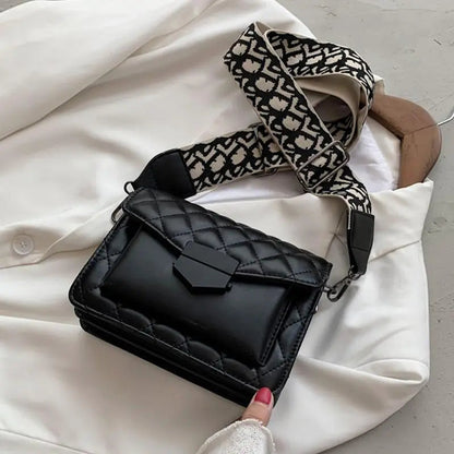 Sylvie | Torebka damska crossbody z pikowanej skóry wegańskiej