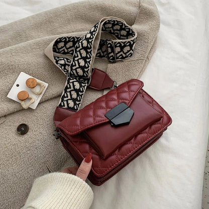 Sylvie | Torebka damska crossbody z pikowanej skóry wegańskiej