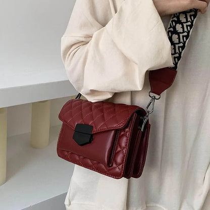 Sylvie | Torebka damska crossbody z pikowanej skóry wegańskiej